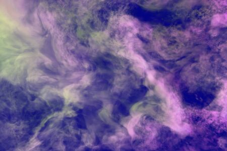 Cute heavy mystic clouds of smoke colorful background or texture - 3D illustration of smoke