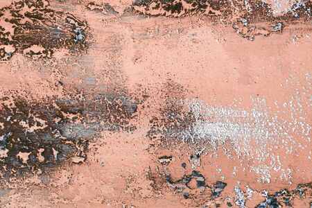 pretty large scratches on dirty plaster texture - abstract photo backgroundの写真素材