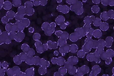 modern design purple many bio unicellulars computer graphic background illustration