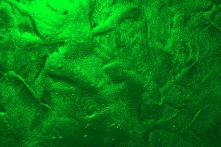 beautiful green creative shining shaped cement texture - abstract photo backgroundの写真素材
