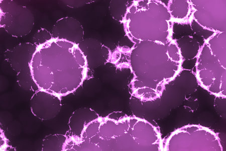 artistic nice pink many biological cells computer graphic background illustrationの写真素材