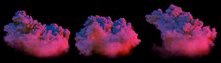 vary sundown huge clouds isolated. cgi nature 3D rendering
