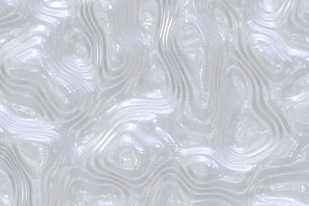 artistic blue pattern with liquid shapes computer graphic texture illustrationの写真素材