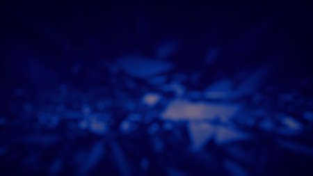defocused blue bg of glass reflections - abstract 3D illustrationの写真素材