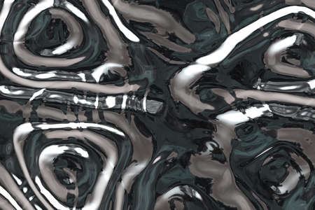 artistic round glossy steel ruffle digital graphics texture illustration