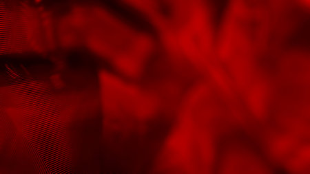 Contrast red soft focus reflective lines hi-tech digital background - abstract 3D illustrationの写真素材