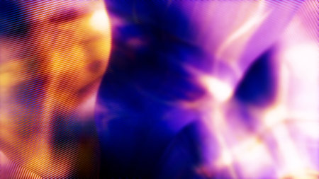 Soft focus pink and red digital bg of metal shapes - abstract 3D rendering