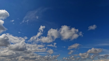 big white cumulus clouds nice sky bg - photo of nature