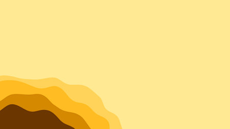 cute gold colorful little curved lines - abstract 3D illustration