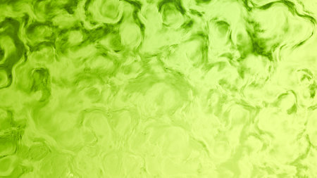 lime green toad color biological curves lay backdrop - abstract 3D illustrationの写真素材