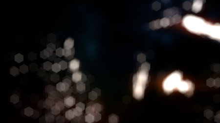 dark teal - orange displaced delicate shapes bokeh bg - abstract 3D illustration