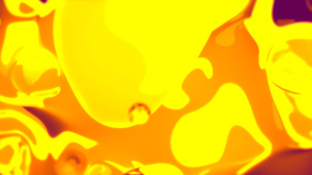golden translucent film bulbs floating on pink background - abstract 3D illustration