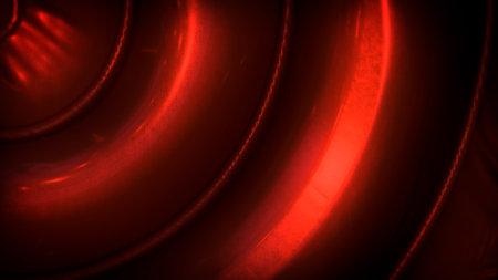 cute red glamor spiral surface background - abstract 3D renderingの写真素材