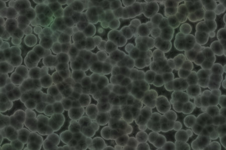 beautiful artistic a lot of organic bacterias digital drawn background or texture illustration