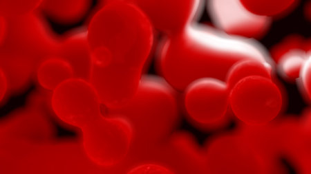 lava red lamp fantastic amorphic forms bokeh backdrop - abstract 3D rendering