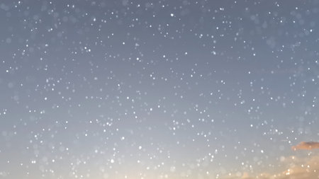 cute snow weather on clouds on sky bg - photo of natureの写真素材