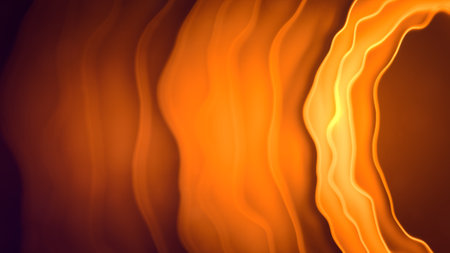 orange ghostly misty agleam gentle figures - abstract 3D rendering