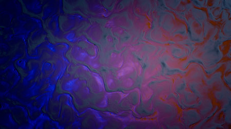 rose and teal biological shapes surface grungy color mix backdrop - abstract 3D renderingの写真素材