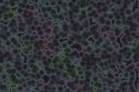 nice design big amount of organic bacterias computer art backdrop illustrationの写真素材