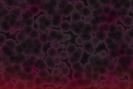 modern creative pink huge amount of biological bacteria digital graphics texture or background illustrationの写真素材