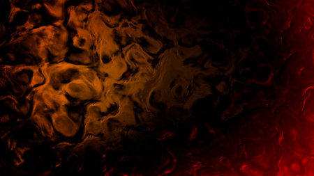 burning red and orange constitutional contour lay - abstract 3D illustrationの写真素材