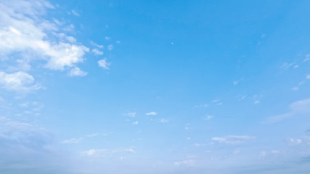 beautiful huge white clouds in the blue sky backdrop - photo of natureの写真素材