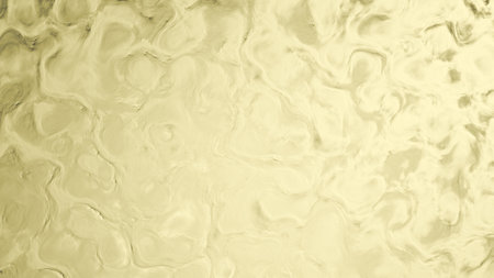 lighting goldish orange bio curves relievo backdrop - abstract 3D renderingの写真素材