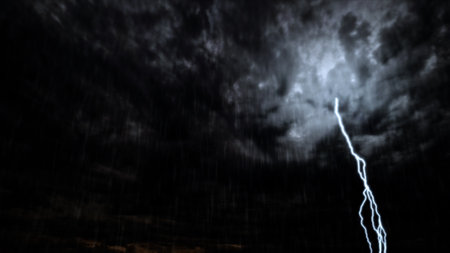 fastener on the stormy sky - cute weather backdrop - photo of nature