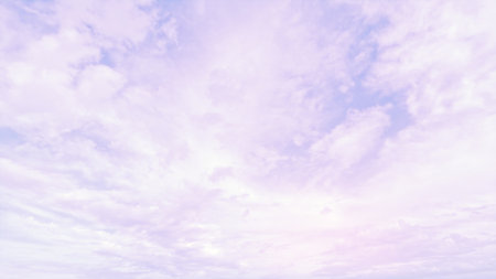nice large white clouds in the blue sky background - photo of natureの写真素材