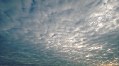 pretty bright clouds nebulosity cloudscape background - photo of natureの写真素材