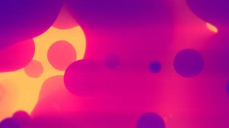 pink and orange shining disco dance fantastic tender elements - abstract 3D renderingの写真素材