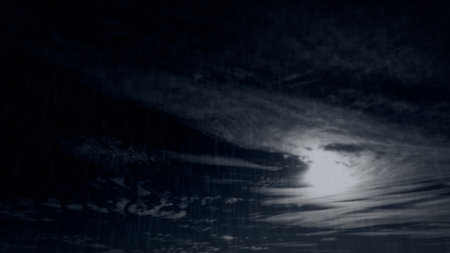 night strong rainfall - dark beautiful bg - photo of nature