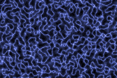design blue smooth luminous energy curves digital graphics background texture illustrationの写真素材