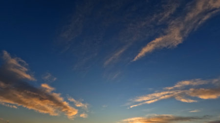 beautiful sunrise gold clouds on the sky backdrop - photo of natureの写真素材