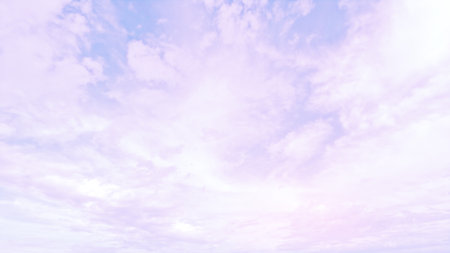 nice big clouds in the blue sky background - photo of natureの写真素材