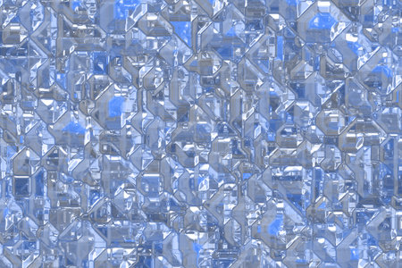 creative blue cyber electronic pattern digital drawn texture background illustrationの写真素材
