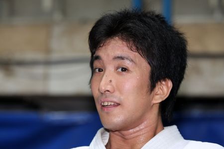 Russia, Moscow, 23 October 2010., international festival of aikido.mitsuteru Ueshiba-waka sensei, head of the World Center of aikido, the grandson of the founder of Aikido Morihei Ueshiba.のeditorial素材