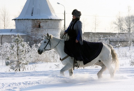 Russia, 16.01.2010g.Psovaya hunting under Mozhaiskom.のeditorial素材