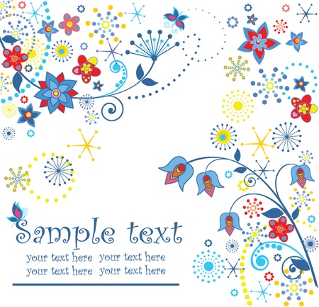 Abstract greeting cardのイラスト素材