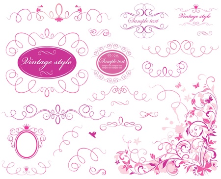 Valentine bordersのイラスト素材