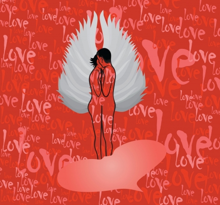 Valentine cardのイラスト素材