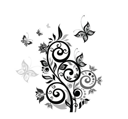 Black treeのイラスト素材