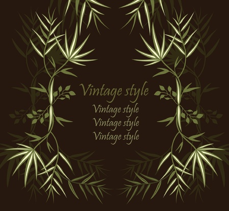 Floral vintage backgroundのイラスト素材