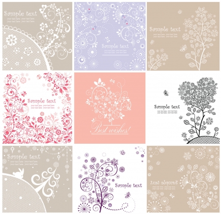 Cute greeting cardsのイラスト素材