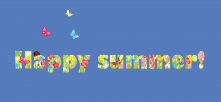 Happy summer のイラスト素材