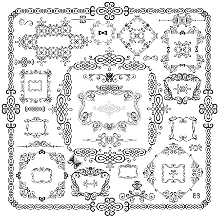 Retro framesのイラスト素材