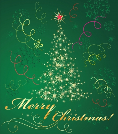 Xmas postcardのイラスト素材
