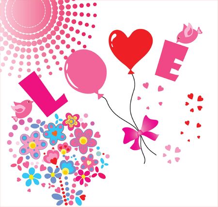 Greeting cheerful cardのイラスト素材