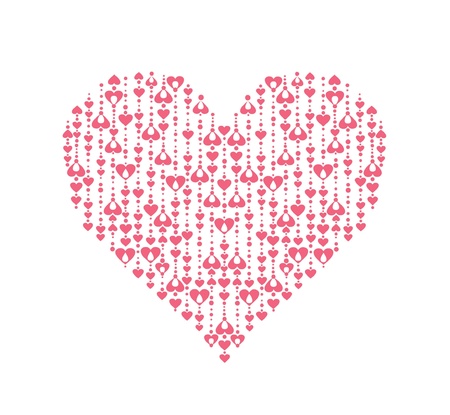 Abstract heart shapeのイラスト素材