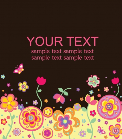 Seamless childish cardのイラスト素材